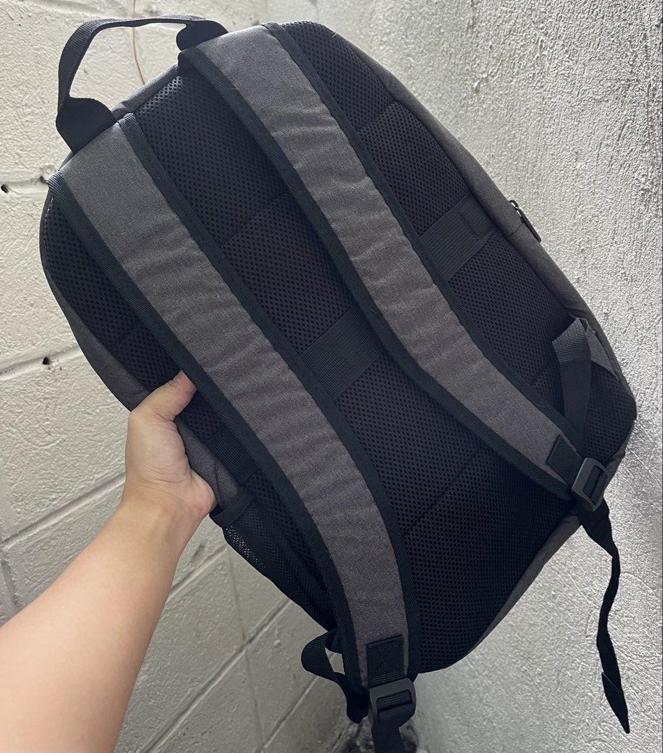 HP Prelude 15.6 Inch Backpack Grey (Category: Laptop Bags & Sleeves) located in Dasmarinas. Submitted by kashstashandfinds (Listing ID 1470152022, Image 3). Description: - Brand new with original tags attached - Color: Dark grey - Fits laptops up to 15.6 inches - Front zippered pocket for quick-access items - Side mesh pockets for water bottles - Padded mesh shoulder straps for all-day comfort.