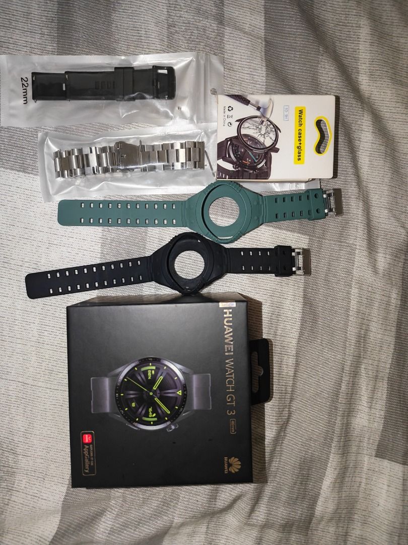 Huawei Watch GT 3 46mm with Extra Bands and Accessories, Mobile Phones ...