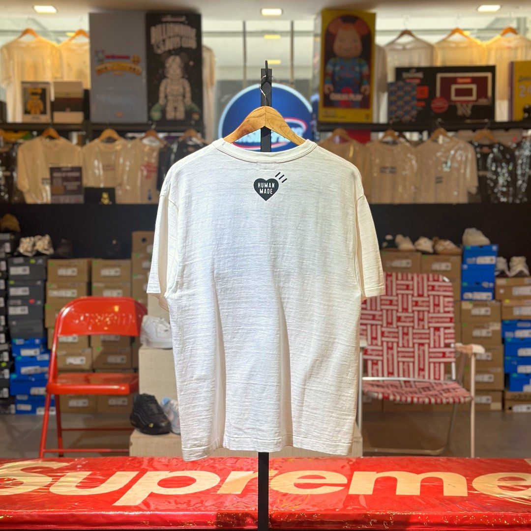 Human Made Graphic T-Shirt (HM31TE011) (Category: Tshirts & Polo Shirts ) located in Quezon City. Submitted by inside_plug (Listing ID 1470192327, Image 2). Description: For Sale Human Made Graphic T-Shirt (HM31TE011) White - Large Brandnew Dm us to purchase.