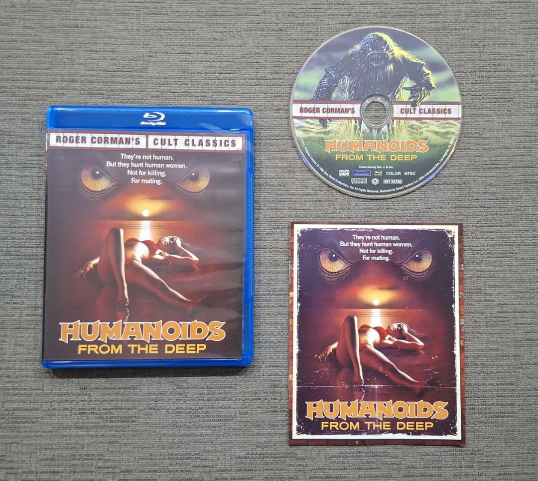 Humanoids from the Deep Blu-ray (Scream Factory) (Category: CDs & DVDs) located in Paranaque City. Submitted by dunforgiven (Listing ID 1470276989, Image 1). Description: Selling price does not include shipping fee. BUYER ARRANGES FOR SHIPPING/PICKUP (Grab, Lalamove, etc). Blu-ray disc was only played once. Case and disc are in mint condition. NO RETURNS. NO EXCHANGES..