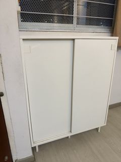 IKEA White 4-Door Shoe Cabinet, Furniture & Home Living, Furniture ...