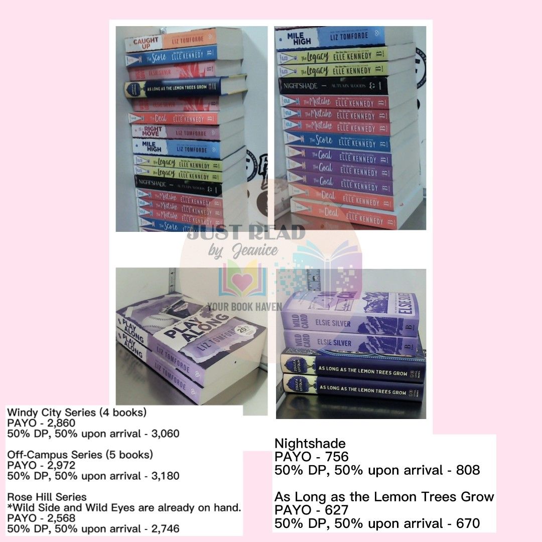 In transit books (Category: Storybooks) located in Bantayan. Submitted by justreadbyjeanice (Listing ID 1470217925, Image 1). Description: 📚 AVAILABLE BOOKS📚 (In-transit via Sea Cargo) • ETA 3–5 months (January - March 2027) 🇺🇸 US Paperback/Hardcover 💌 Enjoy ₱15 SF discount per book 📍 Location: Cebu 💰 PAYO/50% DP, 50% upon arrival with minimal fee 💸 MOP: GCash / Bank Transfer 📦 MOD: Direct J&T 🔔 REMINDERS 📌 No refund once the order is 