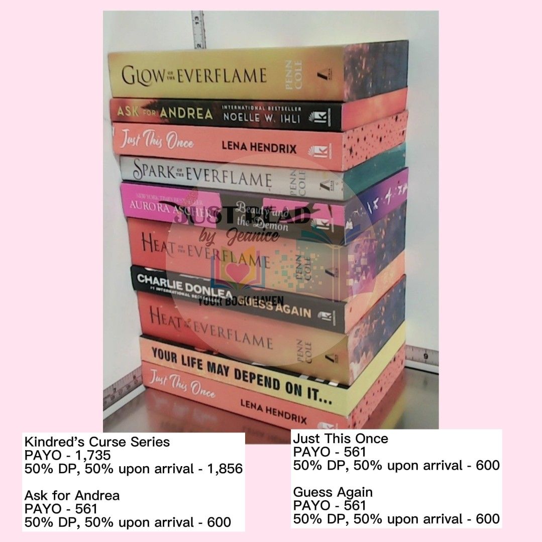 In transit books (Category: Storybooks) located in Bantayan. Submitted by justreadbyjeanice (Listing ID 1470217925, Image 2). Description: 📚 AVAILABLE BOOKS📚 (In-transit via Sea Cargo) • ETA 3–5 months (January - March 2027) 🇺🇸 US Paperback/Hardcover 💌 Enjoy ₱15 SF discount per book 📍 Location: Cebu 💰 PAYO/50% DP, 50% upon arrival with minimal fee 💸 MOP: GCash / Bank Transfer 📦 MOD: Direct J&T 🔔 REMINDERS 📌 No refund once the order is 