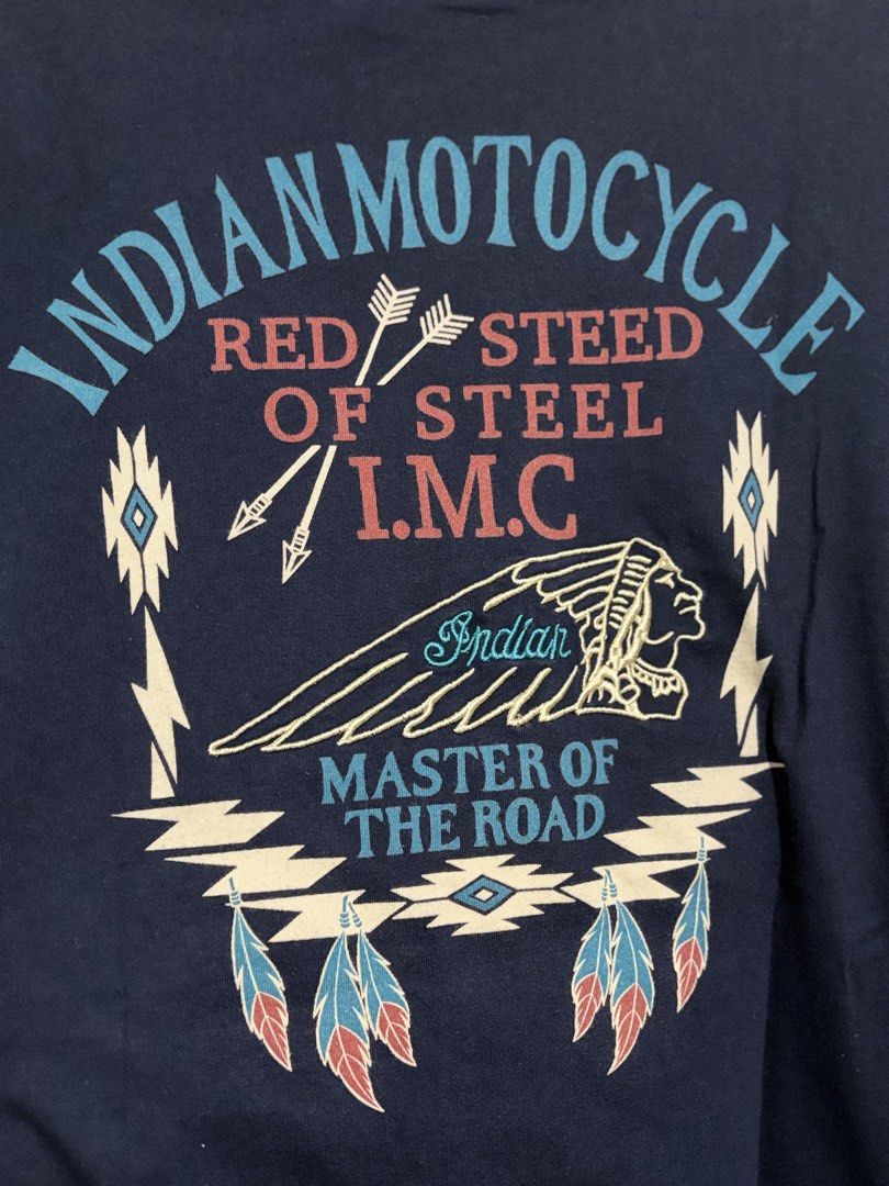 Indian Motorcycle shirt (Category: Tshirts & Polo Shirts ) located in Makati City. Submitted by Soul_Vendor_ph (Listing ID 1470188911, Image 3). Description: Actual Size W23” x L28” Free shipping j&t Issue: Minor lint at the lower back .