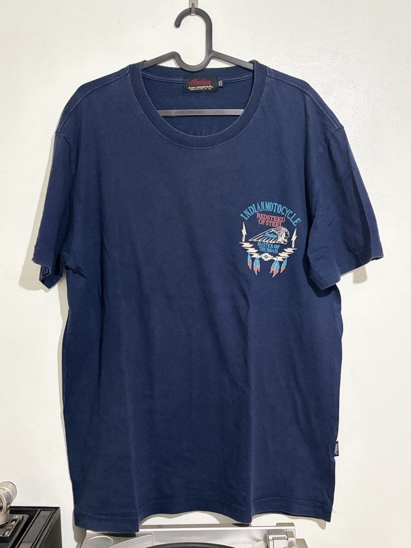Indian Motorcycle shirt (Category: Tshirts & Polo Shirts ) located in Makati City. Submitted by Soul_Vendor_ph (Listing ID 1470188911, Image 1). Description: Actual Size W23” x L28” Free shipping j&t Issue: Minor lint at the lower back .
