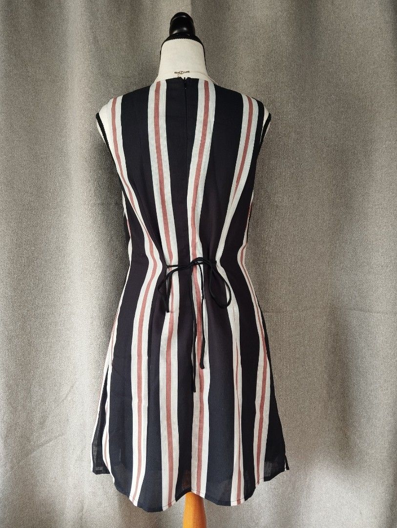 INDILUXE by INDIKAH stripes dress (Category: Dresses) located in Alicia. Submitted by glambercena (Listing ID 1470194689, Image 3). Description: Dimes: bust: 34"-35" (armpit to armpit) waist: 30"-31" (with strap to adjust) length: 33" Small on tag.