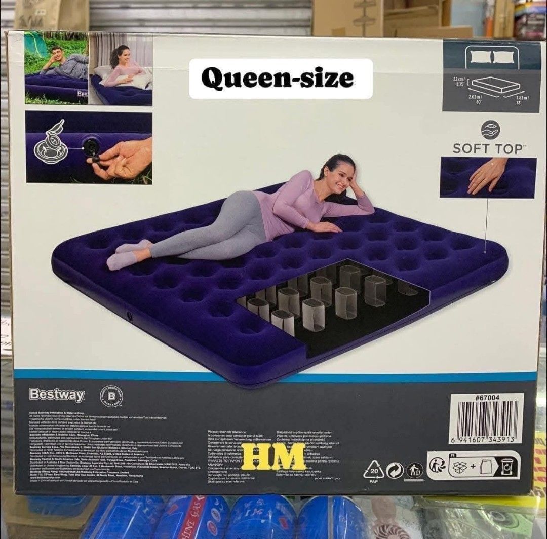 INFLATABLE AIRBED (Category: Announcements) located in Manila. Submitted by jelai.cybyb (Listing ID 1470156344, Image 2). Description: Bestway airbed price • Single 650 • Double 900 • Queen size 1300 • King size 1400 • Electric pump 300 • Manual pump 250.