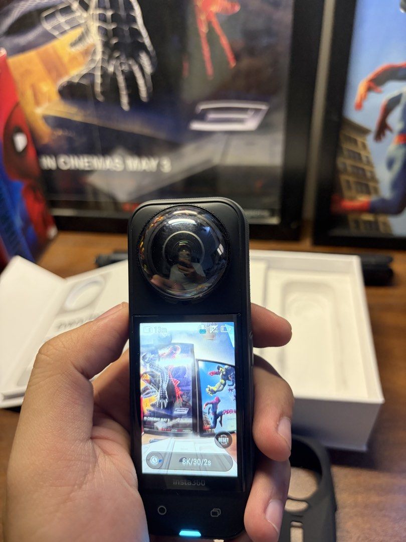 Insta360 X5 Camera with Box and Accessories (Category: Cameras) located in Valenzuela. Submitted by ChiasCloset (Listing ID 1470168590, Image 3). Description: Insta360 X5 Price: ₱26,000 Inclusions: * Camera Lens Guard * Utility Frame * Silicone Protective Cover * Invisible Selfie Stick (No Brand) Details: * Purchased August 2026 * No longer using Location: Valenzuela or MOA.