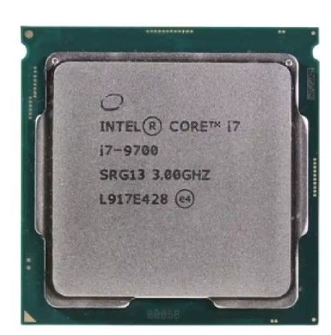 Intel Core i7-9700 Desktop Processor 3.00GHz (Category: Desktops) located in Dasmarinas. Submitted by pcbest (Listing ID 1470147242, Image 1). Description: - Model: Intel Core i7-9700 (SRG13) - Condition: Pulled from a working system, clean pins and contact pads - Base Clock: 3.00GHz - Socket: Standard LGA1151 compatibility - Ready for your PC build upgrade.