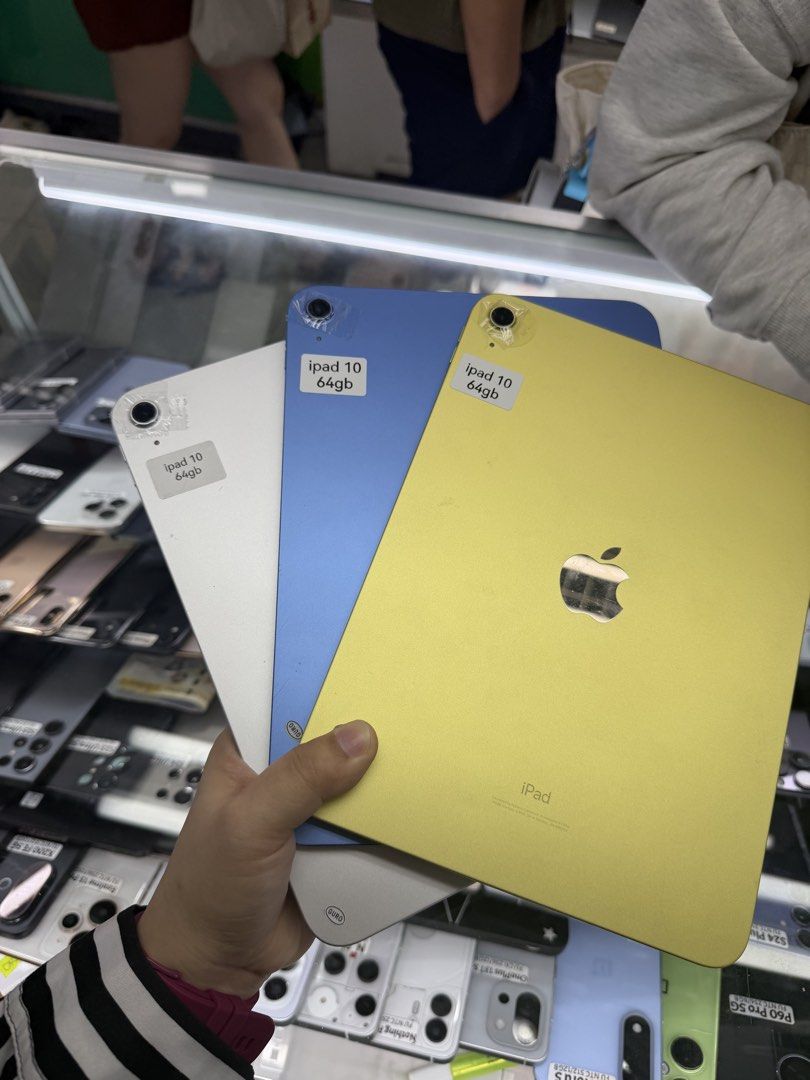 Ipad 10thgen 64gb Wifi Only No issue All working (Category: iPad) located in San Juan City. Submitted by javedsgadgetshop (Listing ID 1470345035, Image 2). Description: INSTALLMENT OPTIONS : SPAY LATER / GGIVES / CREDIT CARD / SKYRO / HOMECREDIT (BRANDNEW) WE BUY AND SELL SO PWEDE MAGBINTA OR SWAP ! Quick Specs : 💵 Ipad 10thgen •64gb •NTC Variant •Good batt health •Wifi Only •95% Smoothness •No hidden issue | No Repaired •100% Authentic | Not Re