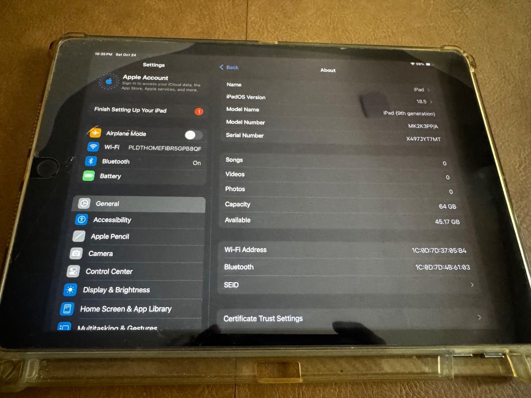 iPad 9th gen 64GB (Category: iPad) located in Paranaque City. Submitted by istkalab (Listing ID 1470195726, Image 2). Description: .