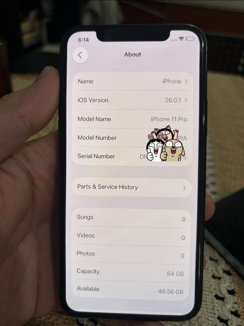 Iphone 11 pro - 64 GB Midnight Green (Category: iPhone 11 Series) located in Manila. Submitted by tddrop (Listing ID 1470211883, Image 1). Description: For Sale: iPhone 11 Pro - Midnight Green 64GB Battery Health:56% Price: 8,000.