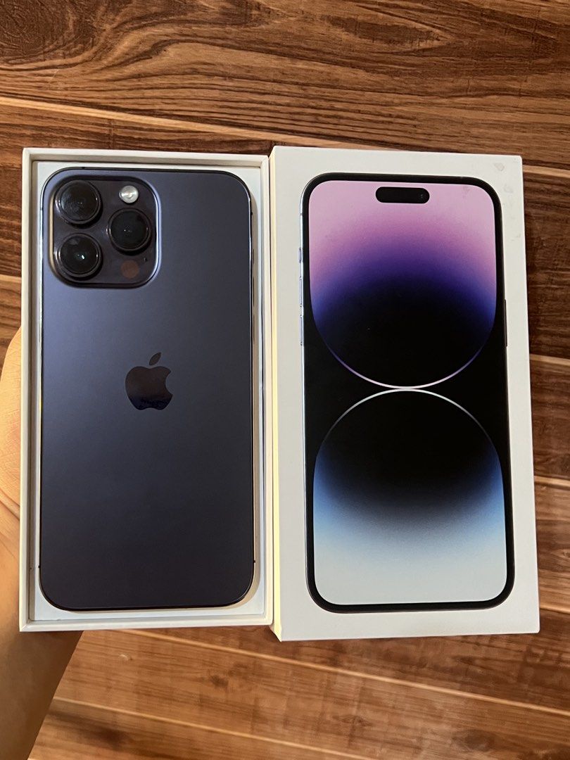IPhone 14 Pro Max 256gb - Deep purple 96% BH (Category: iPhone 14 Series) located in Mandaluyong City. Submitted by 1550kicks (Listing ID 1470234051, Image 1). Description: 💜 iPhone 14 Pro Max 256GB – Deep Purple PRICE: ₱29,888 ONLY! ✨ Unit Details: * 256GB Storage * Deep Purple 💜 * ZP/A Variant * Factory Unlocked (Any SIM) * 96% Battery Health ( Replaced with Genuine Original Apple Battery ) * Face ID Working * True Tone Working * All Function