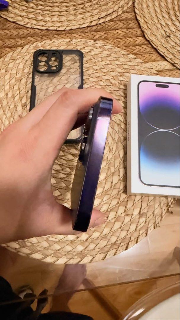 iPhone 14 Pro Max 256GB (w/ box) (Category: iPhone 14 Series) located in Caloocan City. Submitted by iamkyleacia (Listing ID 1470270311, Image 2). Description: iPhone 14 Pro Max 256GB Deep Purple (With Box) Price: P28k ONLY (Non-Negotiable) • 256GB / Deep Purple • 77% Battery Health (Original) • 100% Smooth functionally (Face ID, True Tone, All cameras working) • Complete with original box • Factory Unlocked / Clean iCloud Loc: Brgy 166 North Cal