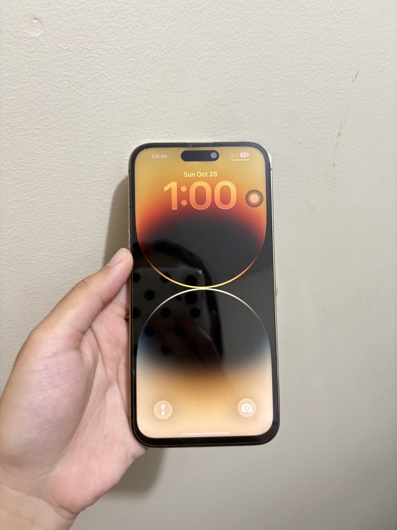 IPHONE 14 PRO MAX FOR SALE ONLY (Category: iPhone 14 Series) located in Baguio. Submitted by thefindsbyelle (Listing ID 1470189056, Image 2). Description: 📱 IPHONE 14 PRO MAX FOR SALE ONLY 💗 128GB | OPENLINE | CH/A VARIANT (DUAL SIM) 🔋 99% Battery Health 💸 ₱18,500 — Negotiable! 📌 Condition & Details: * Replaced OLED LCD * Replaced battery * Dust on 0.5x camera lens (does not affect photo output) * All functions working smoothly * Lady-owned 