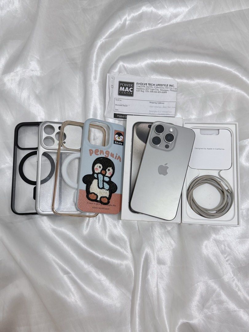 Iphone 15 PRO (Category: iPhone 15 Series) located in Batangas. Submitted by sofiadadua (Listing ID 1470150039, Image 1). Description: Iphone 15 Pro - 256gb - 80bh - Factory Unlock (No Sim Restrictions) - Unli Reset/Update - Brandnew Condition - No scratches/Dents - No Issue/History of Repair - Will provide 3utools for accuracy of the device 📦Inclusion - Unit - Original Cord - Original Box - 4 cases 📌Personal Warranty - If there’s an issue on t