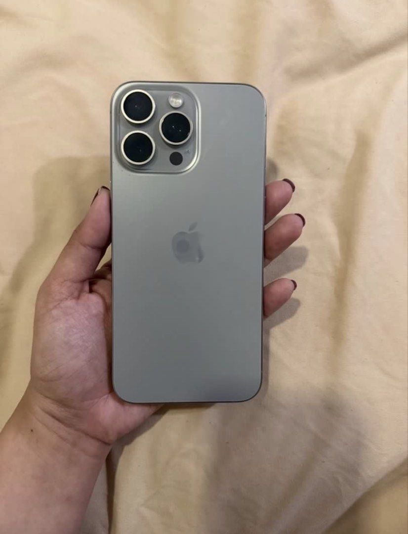 IPHONE 15 PRO MAX LADY OWNED (Category: iPhone 15 Series) located in Mandaluyong City. Submitted by pawtatooooo (Listing ID 1470211738, Image 3). Description: Iphone 15 Pro Max 78% Bat health Like new No dents Inclusions: Charger and 1 free case RFS: Bought Iphone17 Pro Max As is Last price posted.