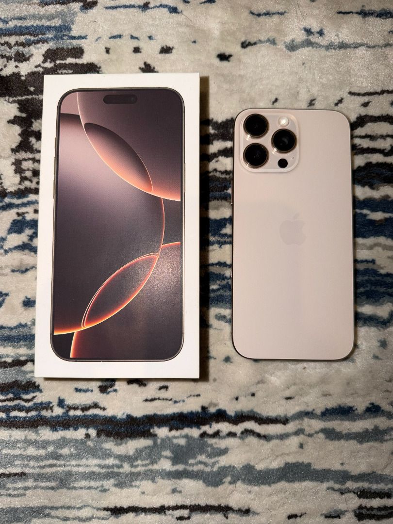 iPhone 16 PRO MAX 256 OPENLINE (90%BH) (Category: iPhone 16 Series) located in Las Pinas. Submitted by jayarramos (Listing ID 1470202337, Image 1). Description: iPhone 16 Pro Max 256GB (90%BH) RUSH COMPLETE WITH BOX AND ACCESSORIES OPEN LINE NO DENTS AND ISSUES BOUGHT FROM SINGAPORE RFS: UPGRADED TO ANOTHER PHONE ALREADY SLIGHTLY NEGOTIABLE.