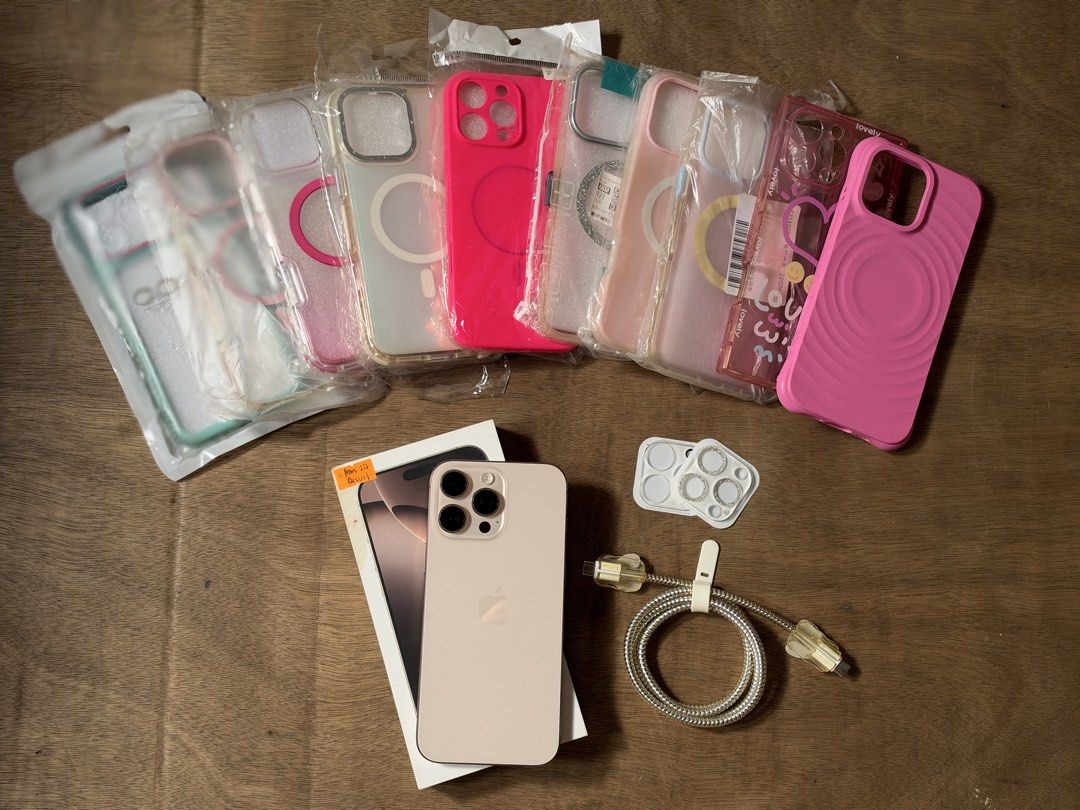 iPhone 16 pro max 256gb (Category: iPhone 16 Series) located in Bulacan. Submitted by jewel_24 (Listing ID 1470179244, Image 1). Description: FOR SALE RUSH!! iPhone 16 Pro max (desert titanium) - 256gb storage - 88% Battery Health - Factory unlocked (any sim) - Smooth performance - No replaced -Lady owned no scratches Inclusions: unit, rep box, type C cable, cases and camera lens protector 📍BULACAN.