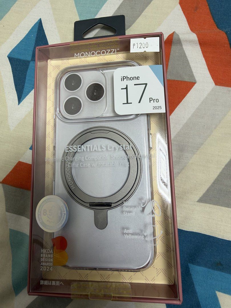 iPhone 17/18 Pro Case (Category: Cases & Sleeves) located in Taguig. Submitted by kamillejdn (Listing ID 1470344055, Image 2). Description: Reselling this Monocozzi Iphone 17 Pro Case for only 1000. Originally bought at 1200. Also compatible with iPhone 18 Pro RFS: Duplicate.