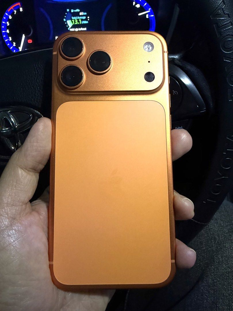 iPhone 17 Promax 512gb (Category: iPhone 17 Series) located in Pasig City. Submitted by coco_mamba_24 (Listing ID 1470327579, Image 1). Description: Preloved iPhone 17 Promax 512gb FU NTC Hk Variant 92% Battery Health Same Serial Box Orig Usb Cable With Free Case Orig Speck Clear Full Tempered Glass Cosmic Orange RFS: Upgraded to 18 Promax For Sale Only! Pm if Interested.