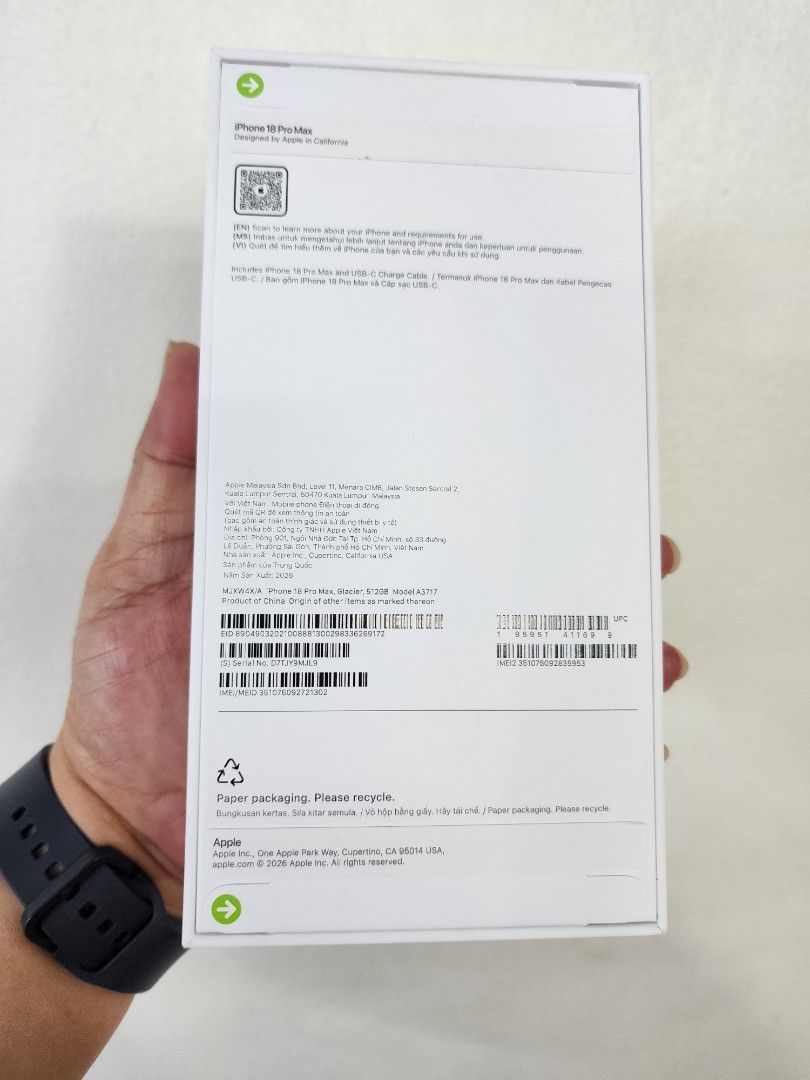 iphone Duo night sky 512gb brandnew (Category: Other Mobile & Gadget Accessories) located in San Juan City. Submitted by chellegadgetsshop (Listing ID 1470338645, Image 2). Description: iphone 18promax Glacier 512gb brandnew sealed 1year warranty apple and my physical store we accept trade in and credit card installment call or txt me 09279944333.09353229255 we do meet up cash on delivery pick up store grenhills shopping center San Juan city.