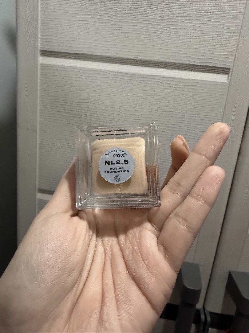 Issy Active Foundation NL2.5 (Category: Makeup) located in Davao. Submitted by fabdeclutter (Listing ID 1470344940, Image 2). Description: - Brand: Issy - Product: Active Foundation - Shade: NL2.5 - Volume: 30 ml / 1.01 fl oz - Packaging: Square glass bottle with silver cap and applicator - Condition: Great everyday liquid base makeup, selling only because it's the wrong shade match.