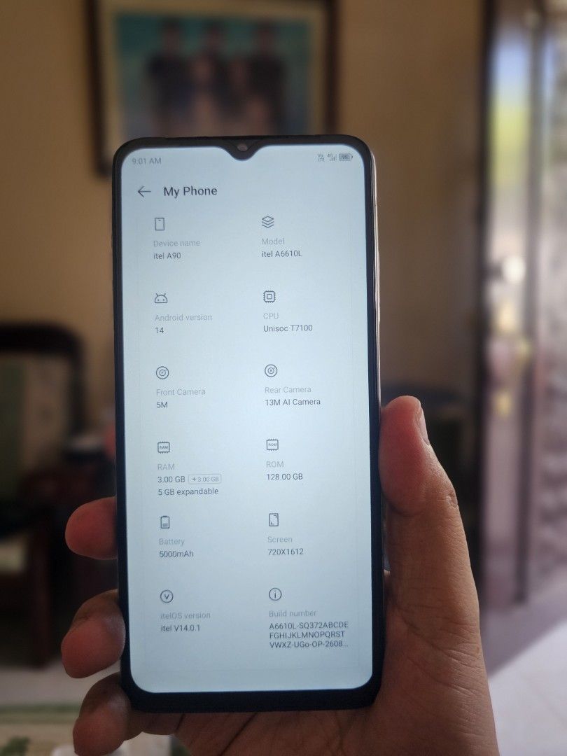 Itel A90 128gb (Category: Android Others) located in Manila. Submitted by KurtD (Listing ID 1470287122, Image 3). Description: No issue .