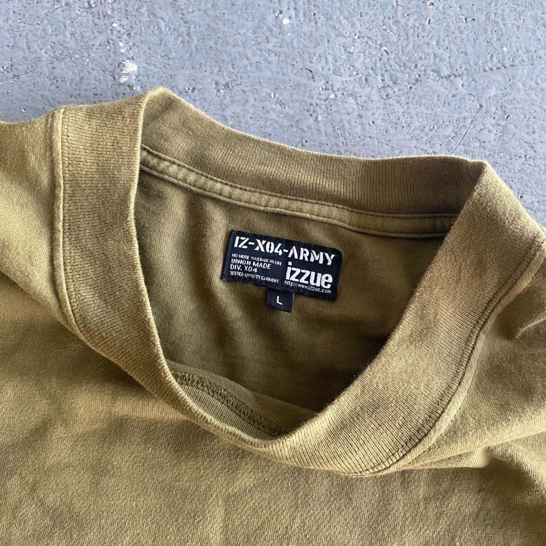 izzue-army (Category: Tshirts & Polo Shirts ) located in Malabon City. Submitted by not_just_fits (Listing ID 1470144644, Image 3). Description: Dimes: ▪️W: 23 L: 30.5 Flaw/s: ▪️no issue.