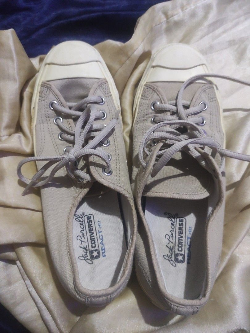 Jack Purcell React Beige |Converse (Category: Sneakers) located in Paranaque City. Submitted by cerisWorld (Listing ID 1470257084, Image 2). Description: Converse Sneakers Jack Purcell React Color Beige Good condition just needs cleaning Size: US 6.5.