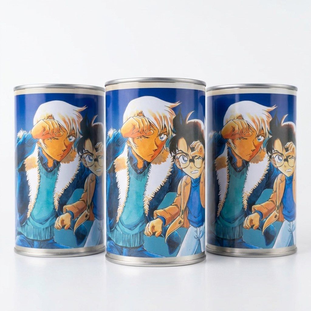 JAPAN BUNDLE Detective Conan Can Case | 3 Pieces (Category: Character Goods) located in Mangaldan. Submitted by janzyvi (Listing ID 1470220666, Image 1). Description: Product Details • Type: Faux/Fake Can Case / Multi-case / Storage container • Collaboration: Georgia Coffee × Detective Conan (Non-for-sale promotional item / purchase bonus from Coca-Cola Japan) • Characters: Conan Edogawa and Toru Amuro (Rei Furuya) • Use: Small trinket container,