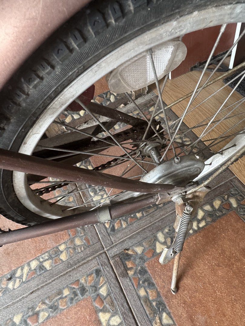 Japan Folding bicycle (Category: Bicycles) located in Paranaque City. Submitted by donn4u (Listing ID 1470325552, Image 2). Description: Working po ito need lang papalitan ang interior ng front wheel. RFS: Ndi na po nagagamit.