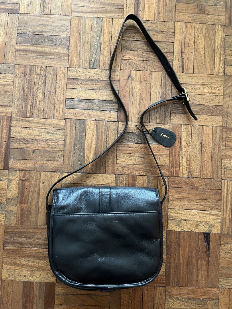 Japan Leather Crossbody Sling Bag (Category: Cross-body Bags) located in Makati City. Submitted by yoursecondbest (Listing ID 1470162782, Image 2). Description: Got this in Japan. 8.8/10 condition. Cutie-cute errand bag. No old leather smell..