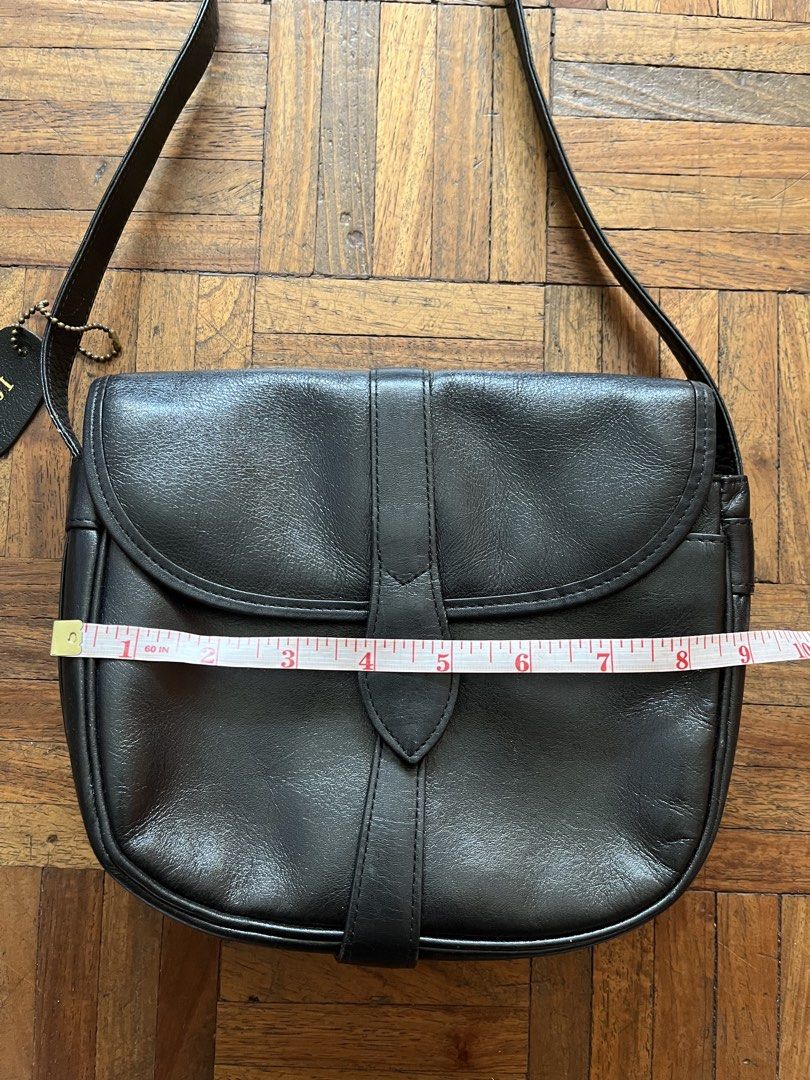 Japan Leather Crossbody Sling Bag (Category: Cross-body Bags) located in Makati City. Submitted by yoursecondbest (Listing ID 1470162782, Image 3). Description: Got this in Japan. 8.8/10 condition. Cutie-cute errand bag. No old leather smell..