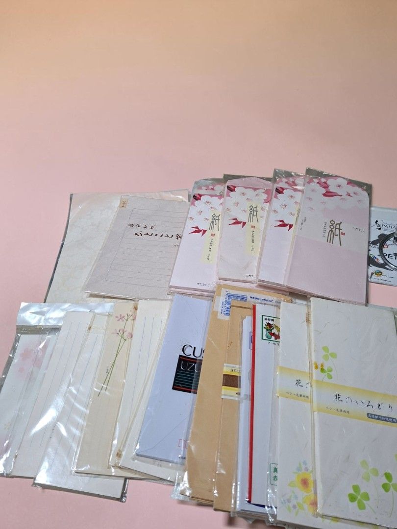 JAPAN STATIONERY SETS TAKE ALL (Category: Stationery & School Supplies) located in Las Pinas. Submitted by annachiaonair2037 (Listing ID 1470175433, Image 1). Description: JAPAN STATIONERY SETS PLUS ENVELOPES ALL UNUSED OF COURSE FROM JAPAN.