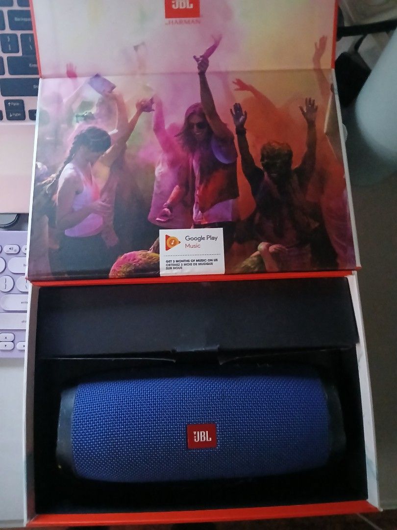 JBL Charge 3 Portable Bluetooth Speaker Blue (Category: Soundbars, Speakers & Amplifiers) located in Quezon City. Submitted by lorenzomarcalain (Listing ID 1470231192, Image 2). Description: JBL Charge 3 Charger not included, charges with any micro usb and can be used as a powerbank Battery is weak, will work fine plugged or you can replace battery. Unplugged will discharge fast. No issues with sound and body.