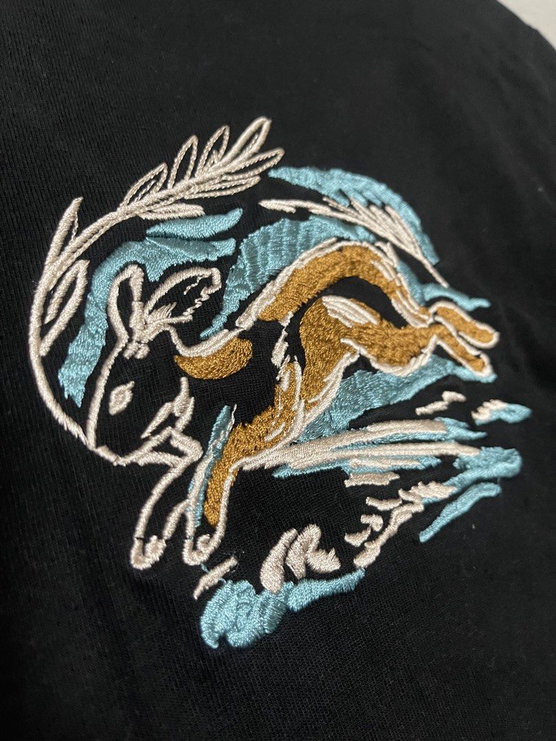 Jil Sander Embroidered Bunny Shirt (Category: Luxury Apparel) located in Bulacan. Submitted by sanjisthrift (Listing ID 1470217699, Image 3). Description: Size M to Large Width 21.5 Length 28 Very Good Condition 9/10 Good faded.