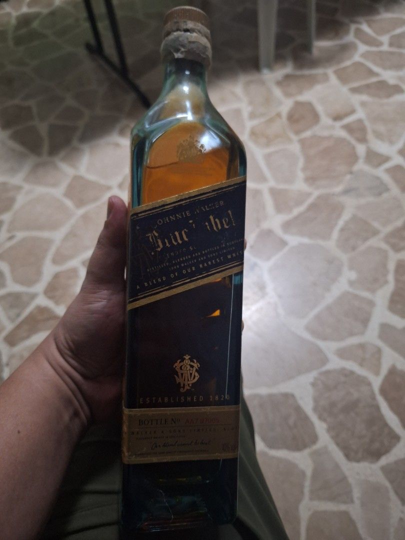 Johnnie Walker Blue Label Blended Scotch Whisky (Category: Beverages) located in Caloocan City. Submitted by zentree.a7f167 (Listing ID 1470178245, Image 1). Description: - Item: Johnnie Walker Blue Label Blended Scotch Whisky - Bottle Number: AA7 97005 (clearly printed on label) - Condition: Brand new, sealed with original cork intact - Highlights: Premium quality, ideal for home bars and collectors - Location: Ships from Philippines / Meet-ups 