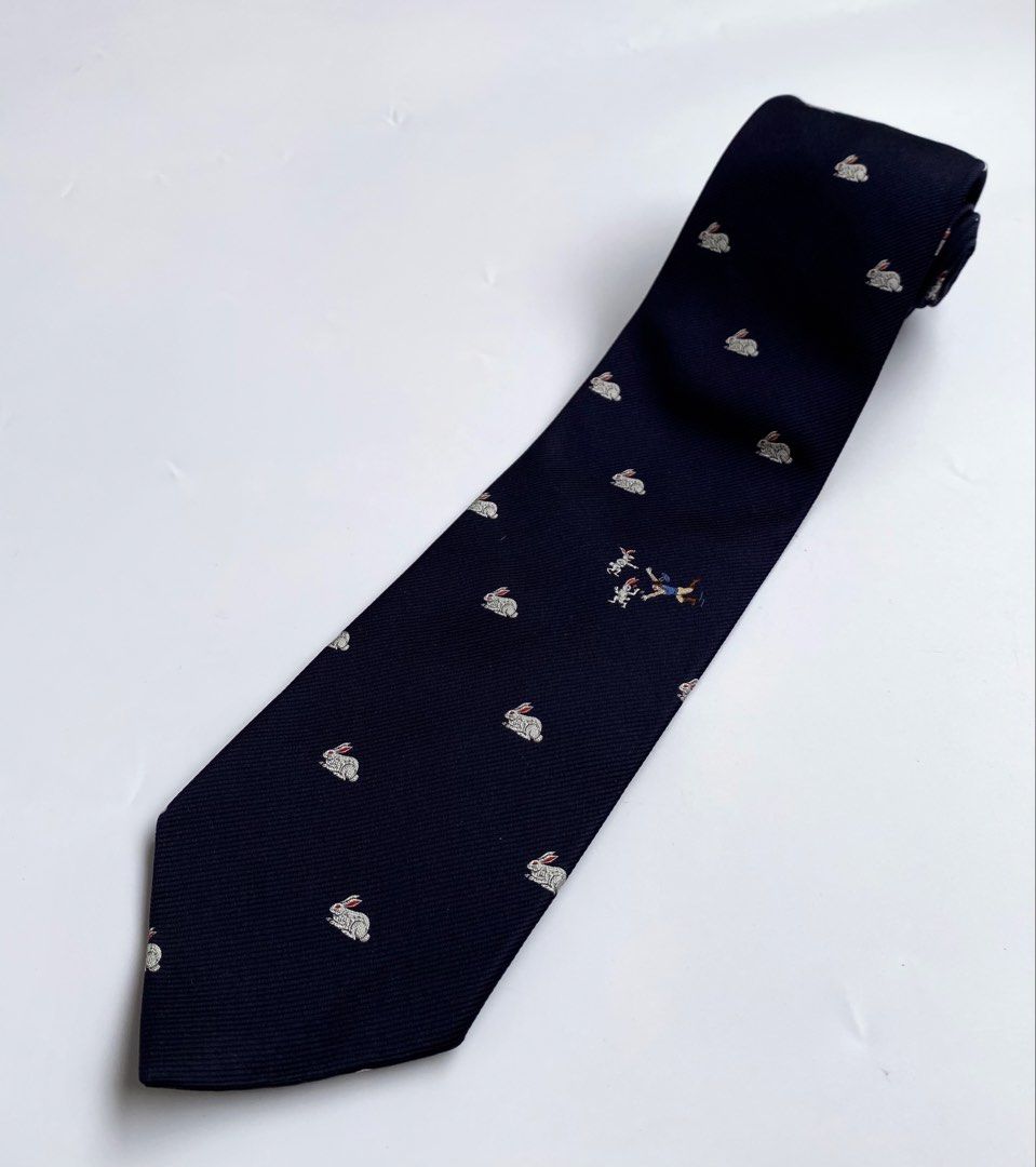 j.press Rabbit Pattern Silk Tie (Category: Ties) located in Makati City. Submitted by thelastwizardofthecentury (Listing ID 1470190243, Image 1). Description: J.Press Rabbit Pattern Silk Tie Color: Navy Condition: Good to Excellent Condition Price: P680 + SF Actual Measurement Width at widest: 3.5 inch Dm to purchase & inquiries 📩 Thanks Admin!.