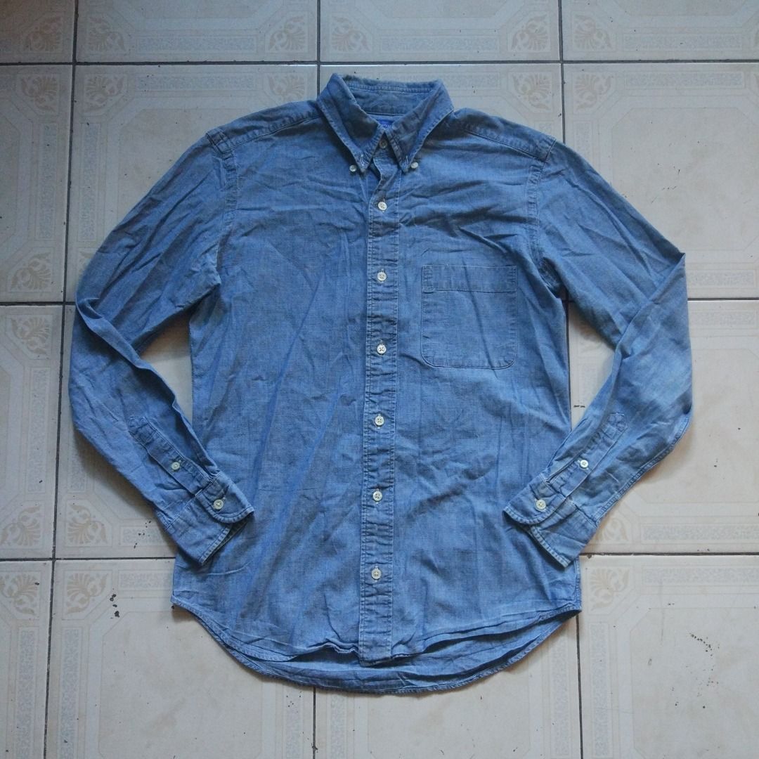 Kamakura Makers Chambray Longsleeve S (Category: Formal Shirts) located in Pasay City. Submitted by denimdude.ph (Listing ID 1470272713, Image 1). Description: made in Japan light fading at collar, last pic.