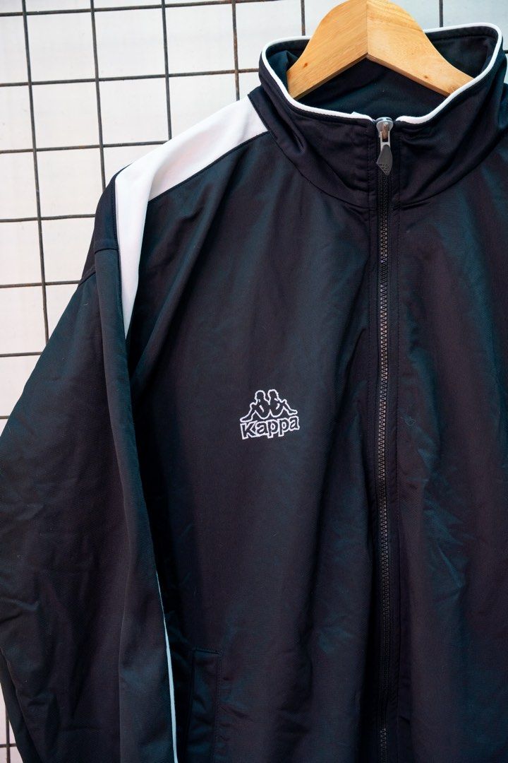 Kappa Track Jacket (Category: Coats, Jackets and Outerwear) located in Bulacan. Submitted by vckssn (Listing ID 1470247963, Image 2). Description: dimensions: 26 width 27 length best fit large to xl complete tags no issue color rate: 9.5/10.