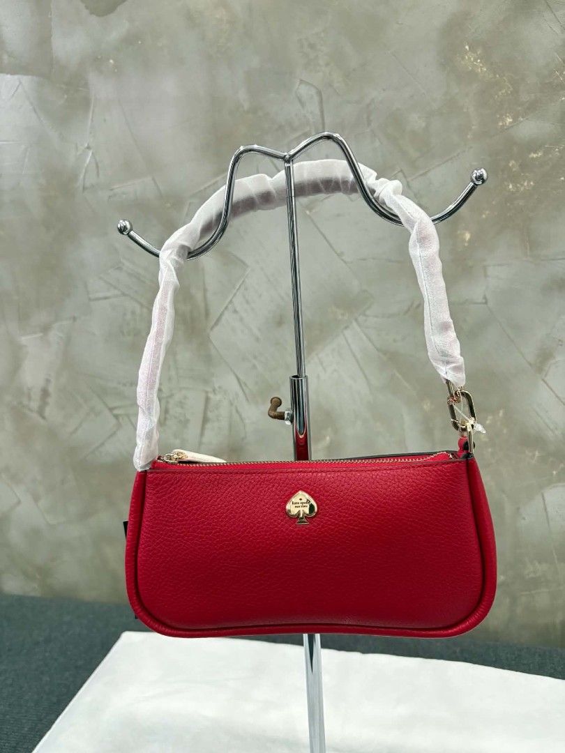 Kate Spade Red Kayla Leather Shoulder Bag (Category: Shoulder Bags) located in Manila. Submitted by estelpaola25 (Listing ID 1470148020, Image 1). Description: ‎🍀 AVAILABLE 🍀 NEW ARRIVAL SALE 🍀 ‎ ‎K♠️ Kayla Convertible Wristlet 💯💯💯❤️❤️❤️ ‎ ‎✨ from p4700 to p3800 only!!! ! 😍 ‎ ‎✅ 100% authentic, sourced directly from Canada 🇨🇦 ‎ ‎📬📬 send DM for inquiries 📬📬.