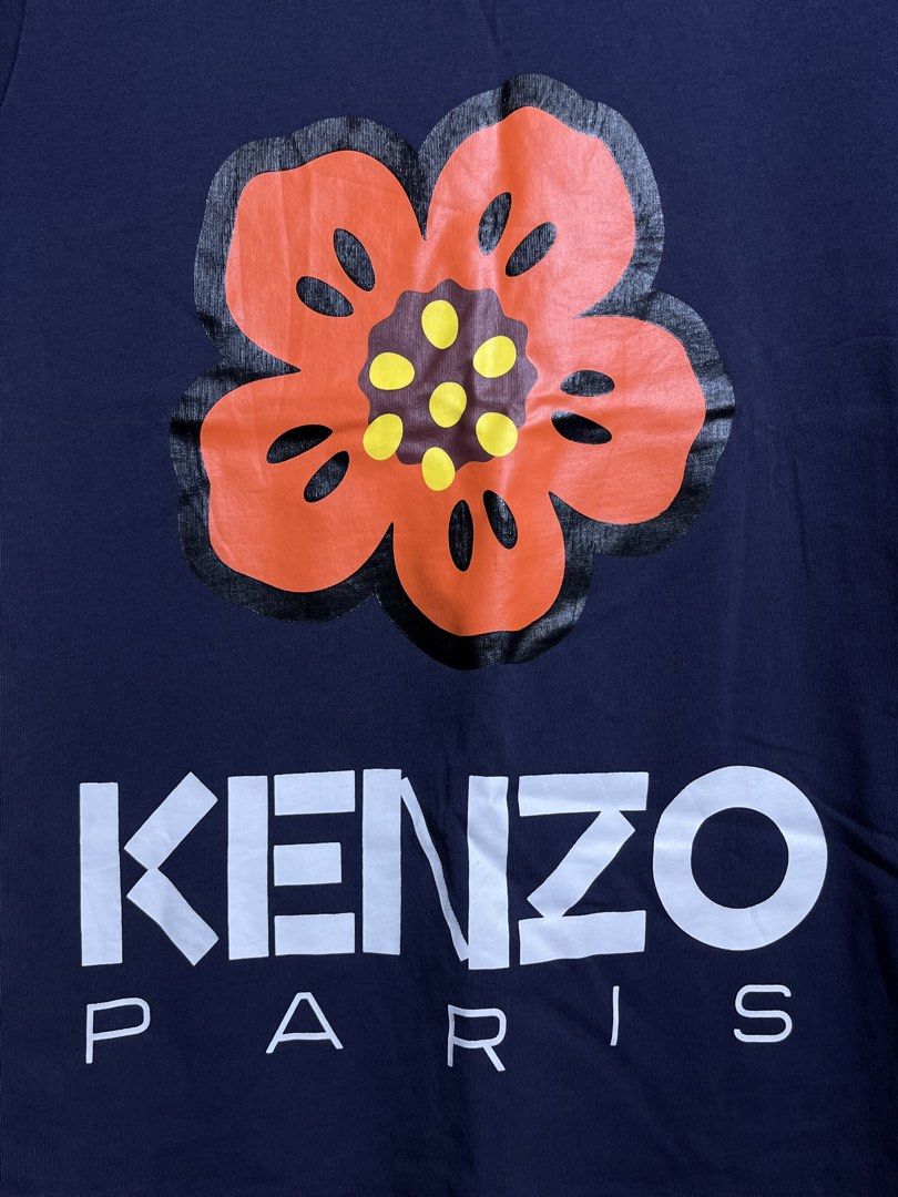 KENZO FLOWER SHIRT (Category: Tshirts & Polo Shirts ) located in Dumaguete. Submitted by kingepoy (Listing ID 1470175699, Image 2). Description: Small Width 18 / Length 26 Very good condition Minimal Hairline Color rate 9/10 or Better .