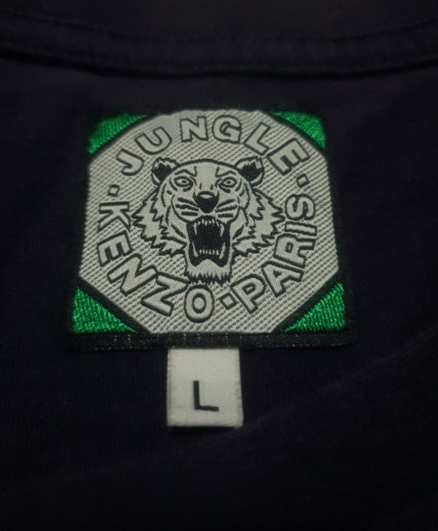 Kenzo tiger embroid (Category: Tshirts & Polo Shirts ) located in San Fernando. Submitted by retro.district. (Listing ID 1470345899, Image 3). Description: - Kenzo tiger embroid - Size: Large (20x28) - Condition: Excellent - No issue - Color Rate: 9.5/10.