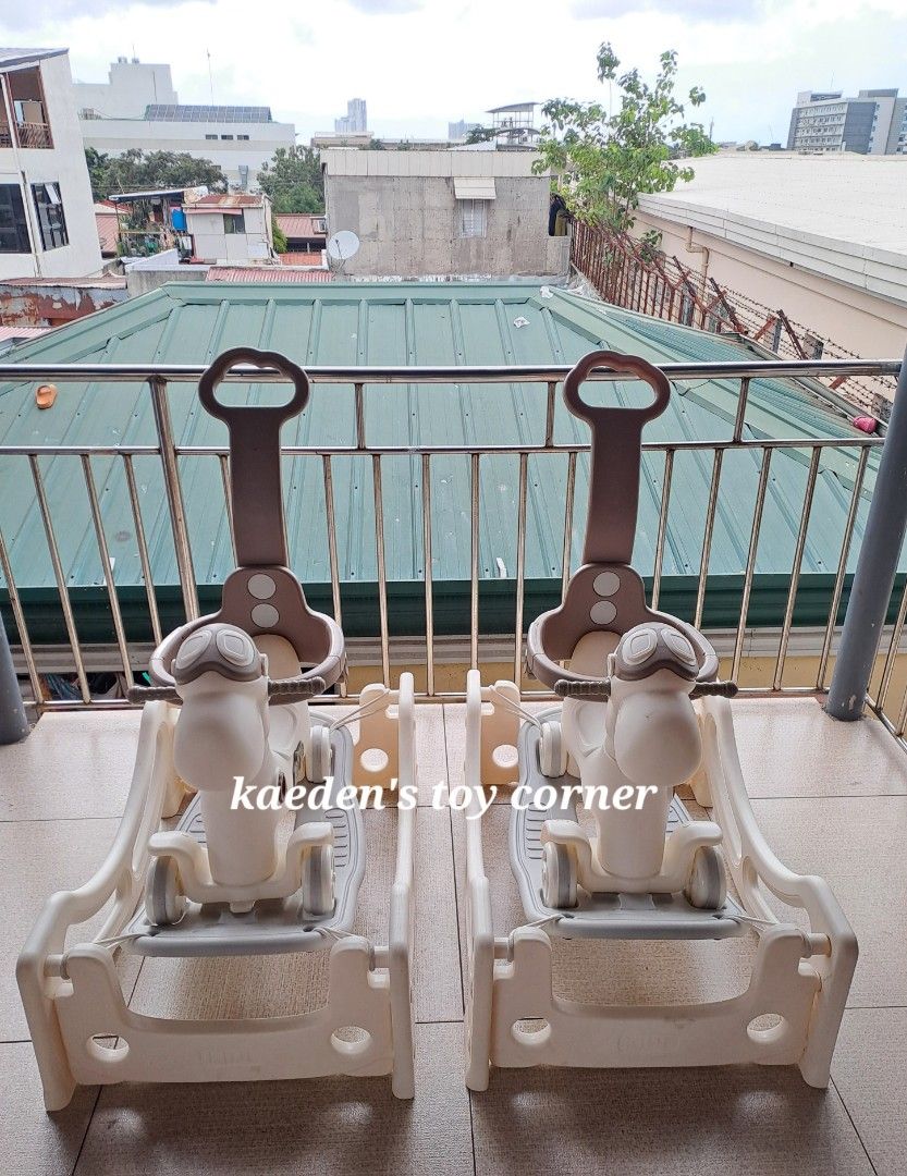 Kidl 4n1 Spring Car (Category: Kids Toys) located in Cebu City. Submitted by kaedenscebu (Listing ID 1470314817, Image 1). Description: Kidl 4n1 Spring / Rocking horse ▪︎Age suitable : 1yr up ▪︎Multi functional toy for toddler ▪︎Convert into Up & down bouncing ▪︎Can be used as rocking horse ▪︎Push Car / ride on toy ▪︎Detachable curved base ▪︎Indoor & outdoor play ▪︎Standing balance for older kids ▪︎Made in korea ▪︎Easy to assemble ▪︎Made of Eco f