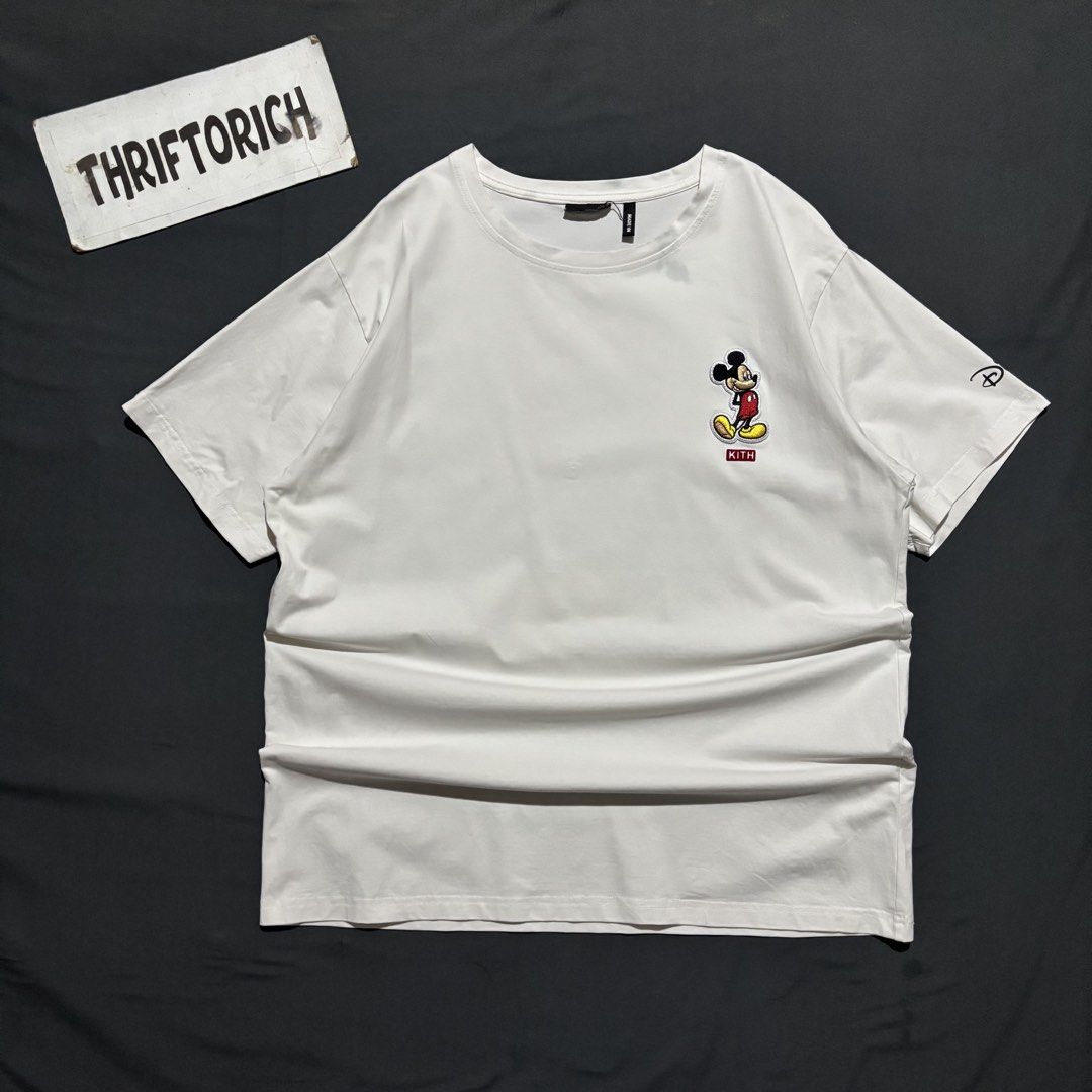 KITH x DISNEY WHITE SHIRT (Category: Tshirts & Polo Shirts ) located in Taytay. Submitted by dwinsapparel (Listing ID 1470255429, Image 1). Description: KITH x DISNEY WHITE SHIRT W-22 L- 27.5 EXCELLENT CONDITION NEED WASH CUT NECK TAG.