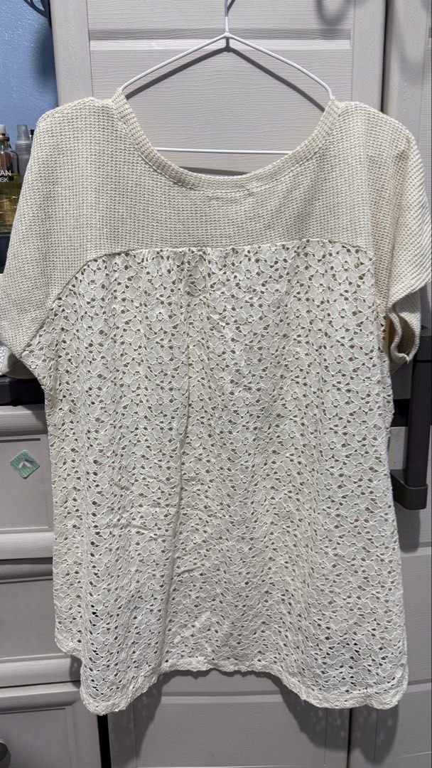 Knitted Lace Back Top (Category: Shirts) located in Quezon City. Submitted by dinesaur (Listing ID 1470319261, Image 2). Description: .