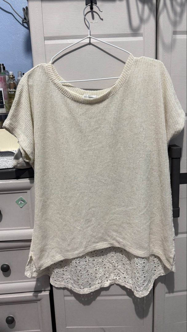 Knitted Lace Back Top (Category: Shirts) located in Quezon City. Submitted by dinesaur (Listing ID 1470319261, Image 1). Description: .