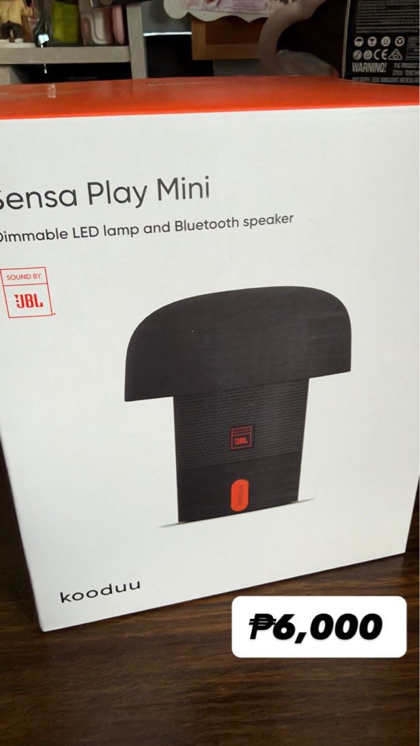 Kooduu Sensa Play Mini Dimmable LED Lamp and Bluetooth Speaker (Category: Soundbars, Speakers & Amplifiers) located in Quezon City. Submitted by mhzlgsc (Listing ID 1470151180, Image 1). Description: - Brand: Kooduu Sensa Play Mini (Lamp & Bluetooth Speaker) - Audio: Powered by JBL - Design: Sleek black finish, perfect for bedside or living room - Features: Dimmable LED lighting - Condition: Brand new, unopened box with original packaging - negot