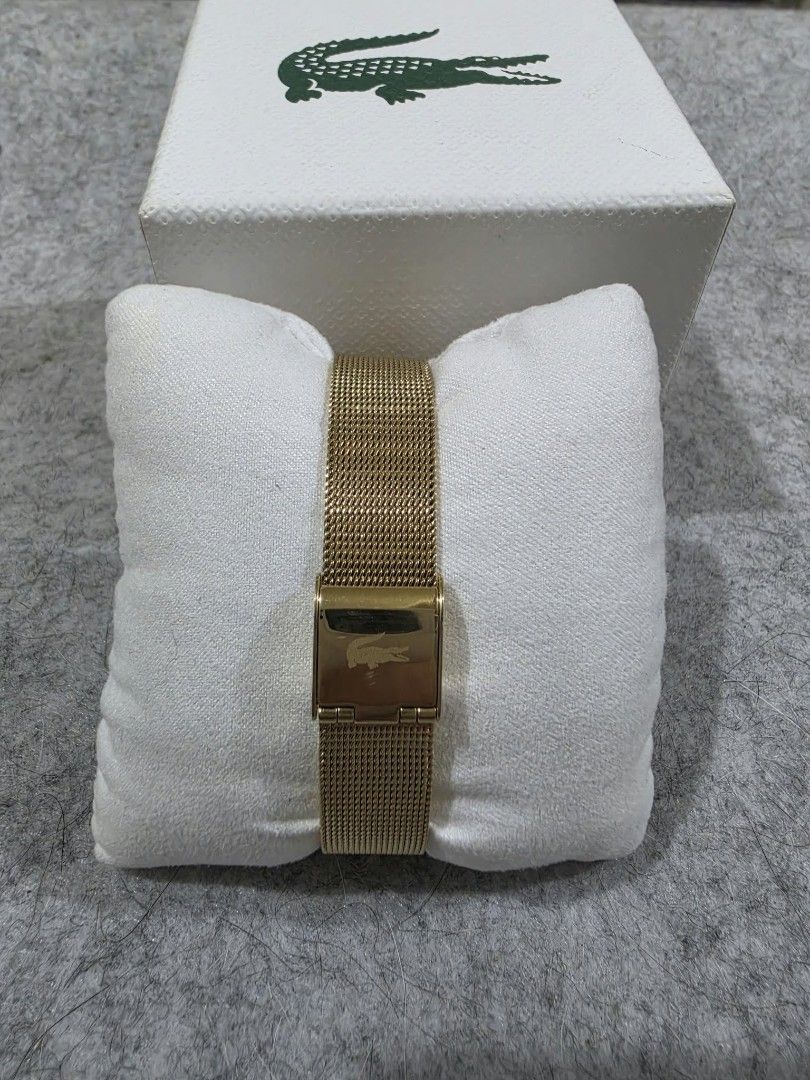 Lacoste Gold Watch with Green Dial (Category: Women's Watches) located in Las Pinas. Submitted by francisdan78964 (Listing ID 1470232091, Image 2). Description: PRELOVED Like New - Lacoste Elyse Women's Watch Authentic from USA.